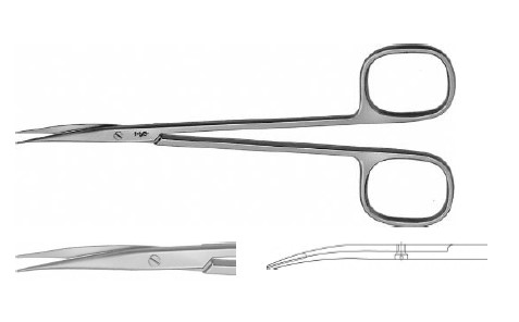 РЕЙ-ЖЕМ НОЖИЦІ З КВАДР. РУЧК. ВИГНУТІ Т/Т 140MM